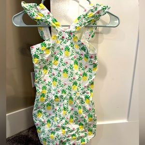 Janie and Jack pineapple romper